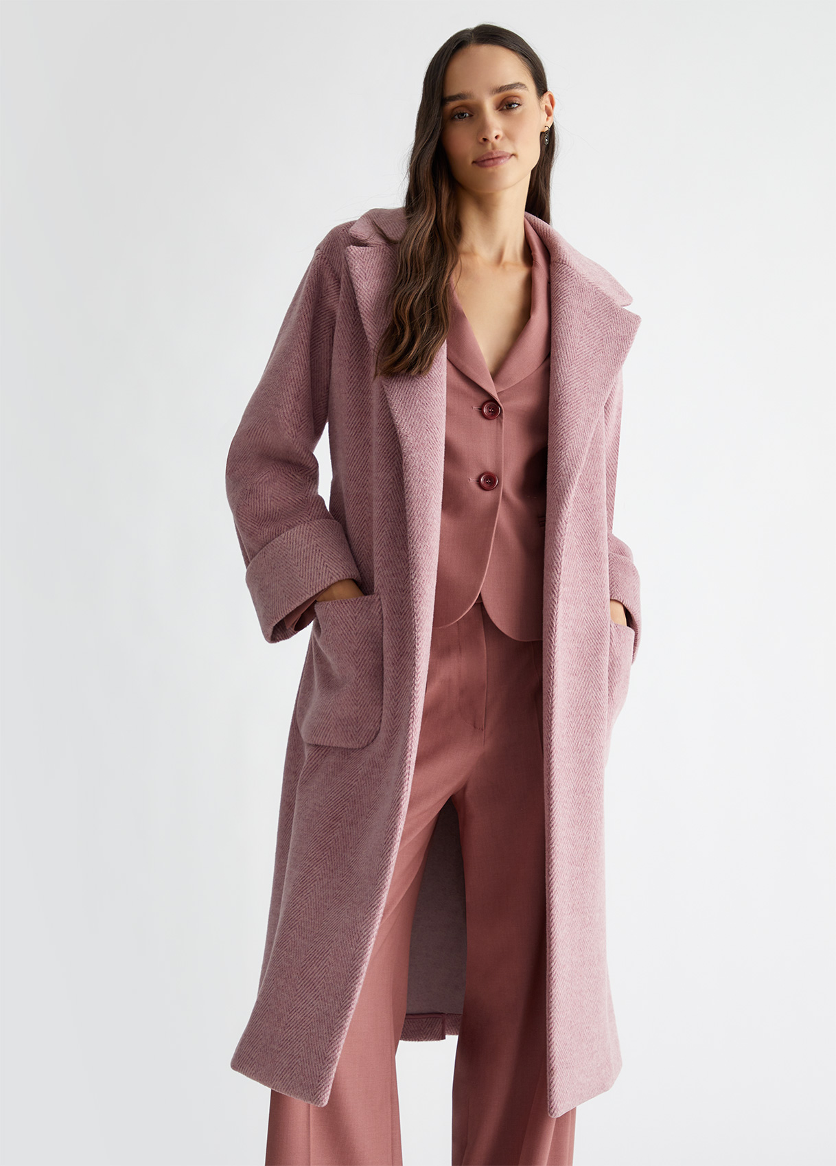 Gilet Cappotto Vicolo Con Cappuccio Cappotto Donna Rosa LIU JO