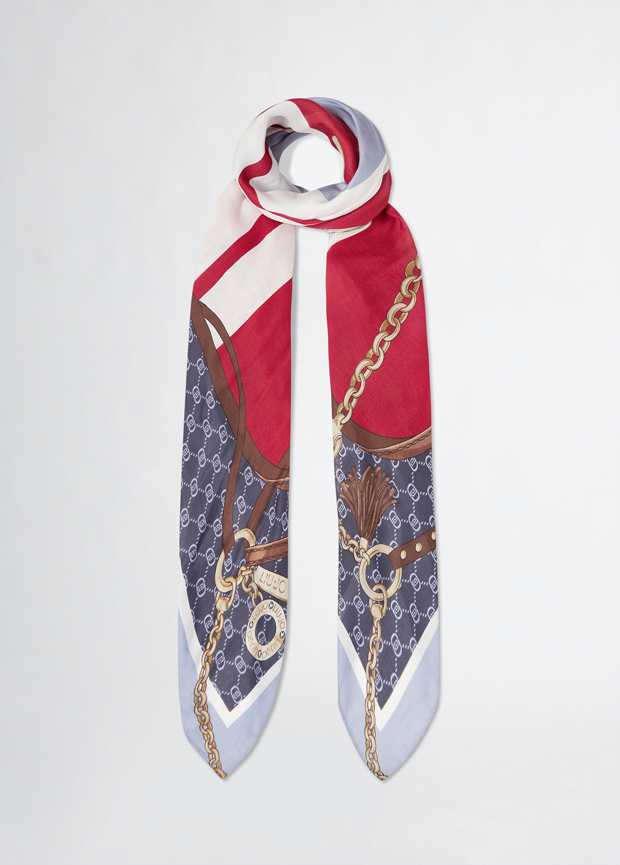 Foulard Liu Jo Donna In Poliestere - Stampa Fantasia, Ciclamino, 120x120cm