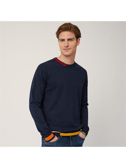 pullover uomo blu