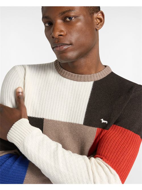 Pullover Girocollo Color Block HARMONT & BLAINE | HRP787030646/704