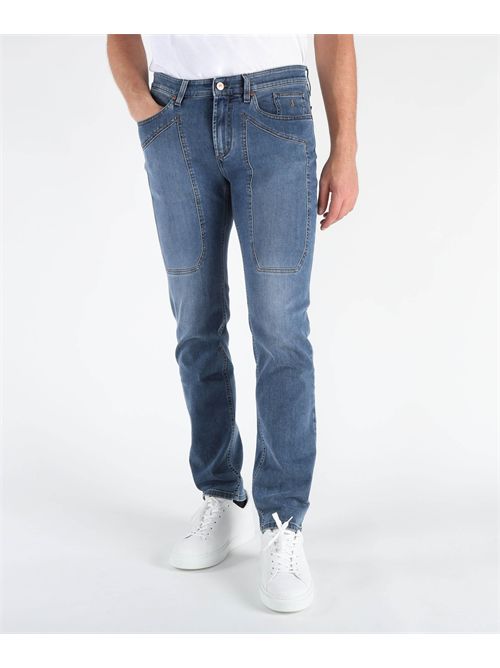 JECKERSON Jeans slim 5 tasche toppa JECKERSON | JHON001DENI043/D112