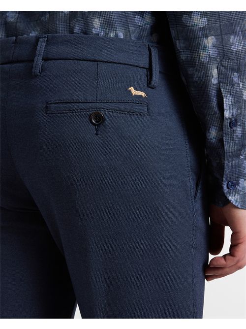 Pantalone Chino Uomo in misto cotone blu Narrow Fit HARMONT & BLAINE | WNR300053316/801