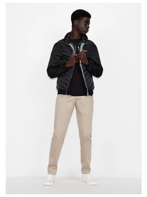 Black/melange grey
