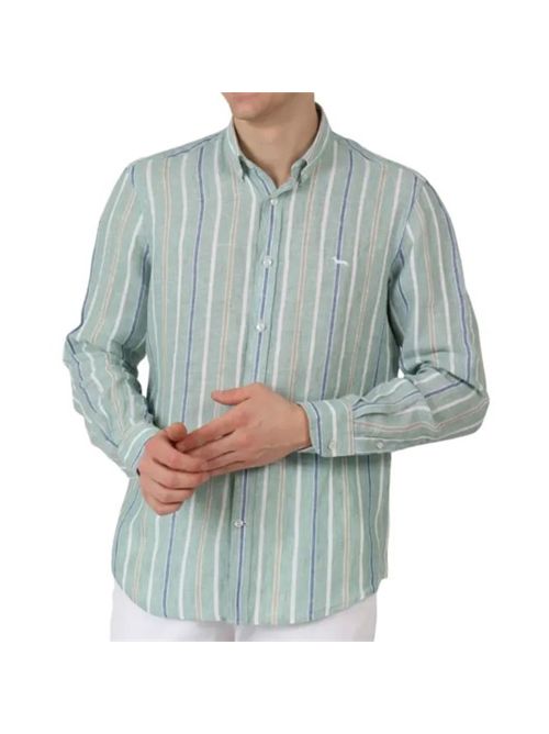 Camicia in lino a righe HARMONT & BLAINE | CRN011013135M/674