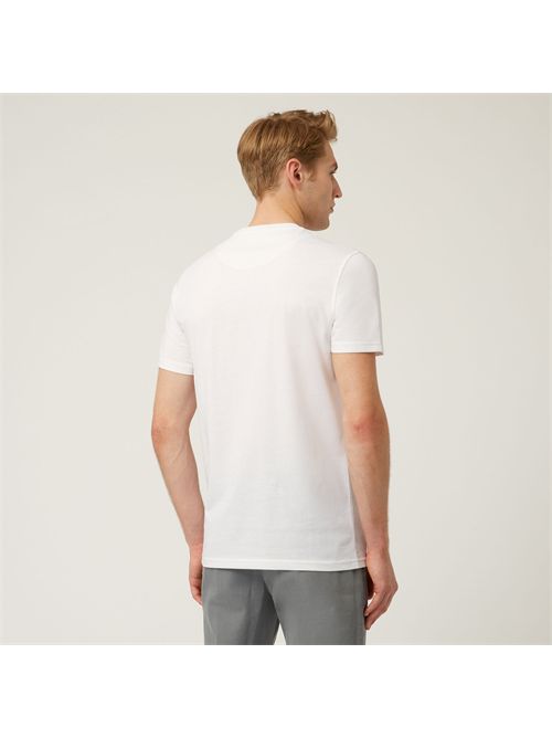 t-shirt uomo bianca HARMONT & BLAINE | IN1001N21055/100