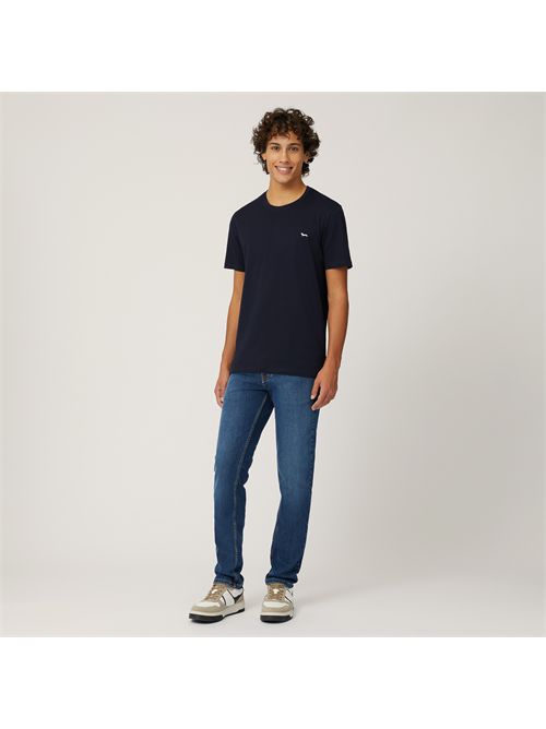 t-shirt uomo blu HARMONT & BLAINE | IN1001N21055/808