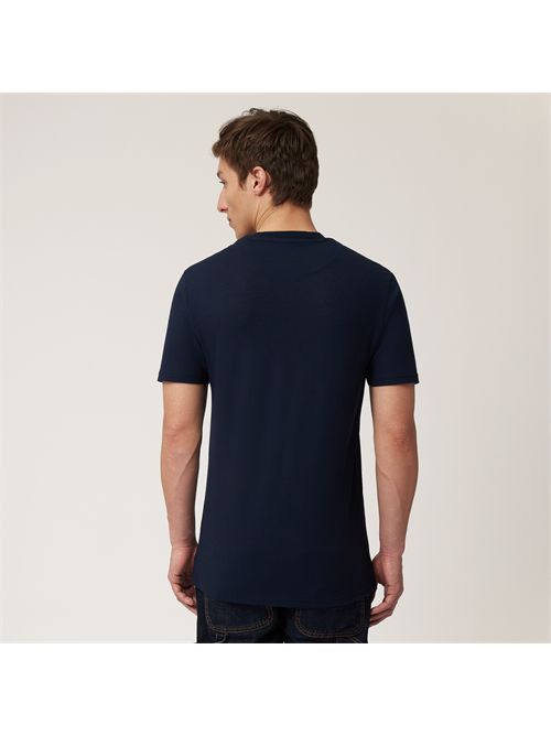 t-shirt uomo blu HARMONT & BLAINE | IRN236021753/801