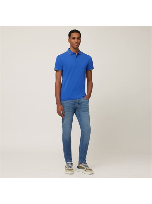 polo uomo bluette HARMONT & BLAINE | LNN010021148//844