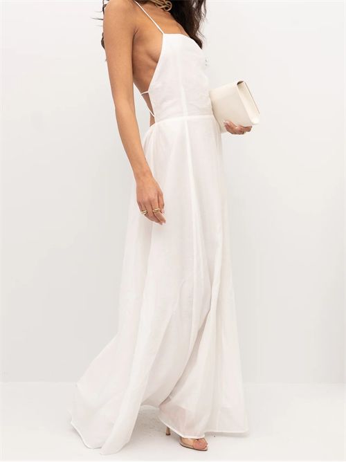 Abito lungo elegante ELEH | SS260015/BIANCO