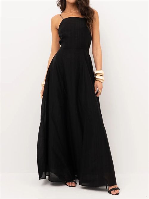 Abito lungo elegante ELEH | SS260015/NERO