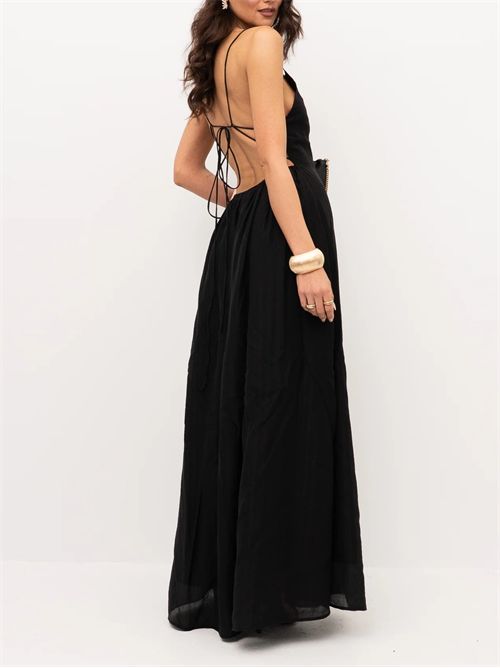 Abito lungo elegante ELEH | SS260015/NERO