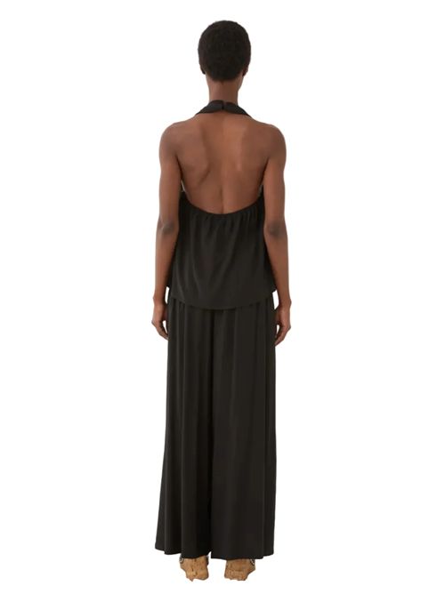 Top con scollo all'americana e volant. ELEH | SS260020/NERO