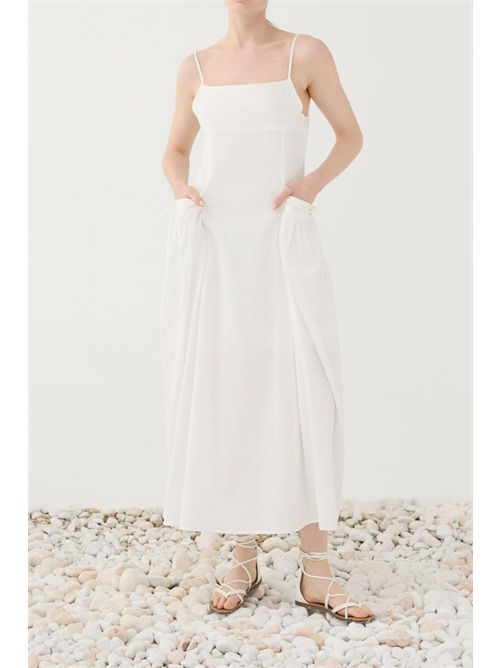 Eleh abito bianco lungo ELEH | SS260160/BIANCO