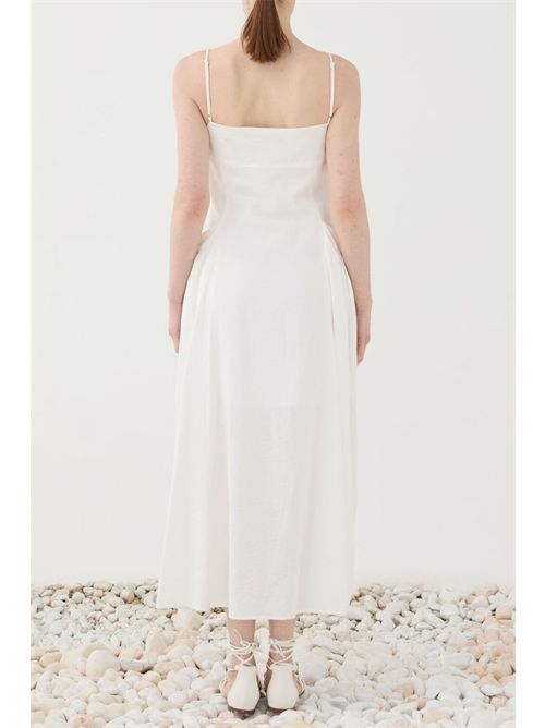 Eleh abito bianco lungo ELEH | SS260160/BIANCO