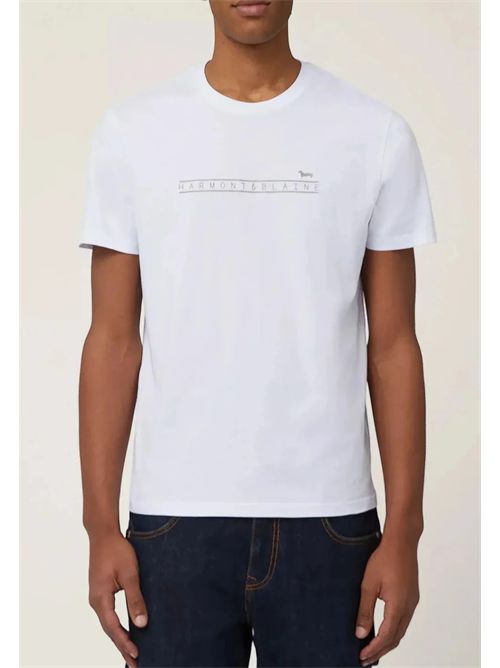 T-shirt Uomo con Stampa Logo HARMONT & BLAINE | IRQ410021824//100