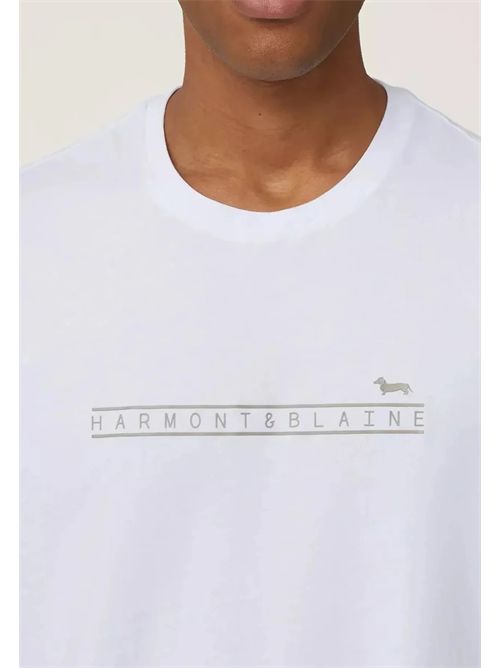 T-shirt Uomo con Stampa Logo HARMONT & BLAINE | IRQ410021824//100