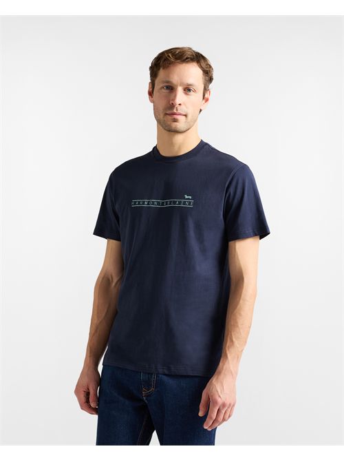 T-shirt Uomo con Stampa Logo HARMONT & BLAINE | IRQ410021824//801