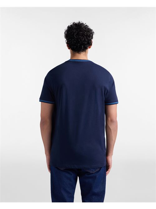 T-shirt Uomo Collo e Orli Rigati HARMONT & BLAINE | IRQ415021055//801