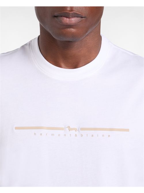 T-Shirt Uomo Logo 3D HARMONT & BLAINE | IRQ418021055/100