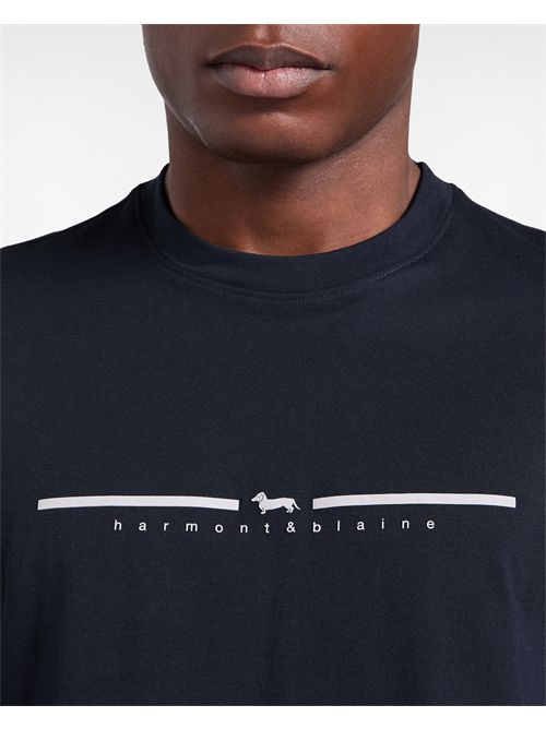 T-Shirt Uomo Logo 3D HARMONT & BLAINE | IRQ418021055/801
