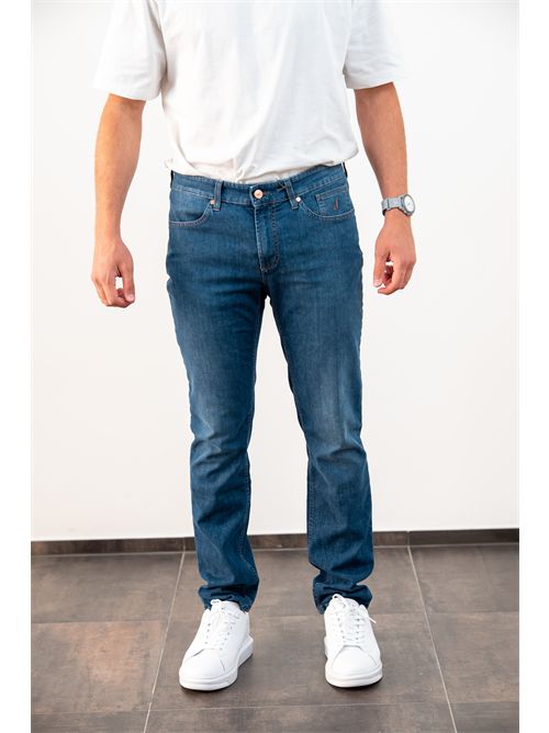 Jeans 5 tasche modello Jordan in denim blu JECKERSON | JORDAN5U045/D142