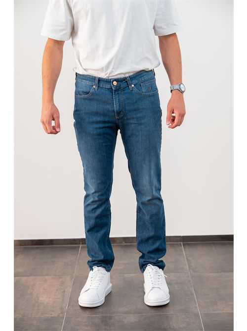 Jeans 5 tasche modello Jordan in denim blu JECKERSON | JORDAN5U045/D142