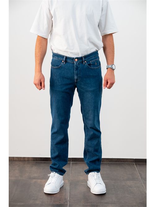 Jeans 5 tasche modello Jordan in denim blu JECKERSON | JORDAN5U046/D147