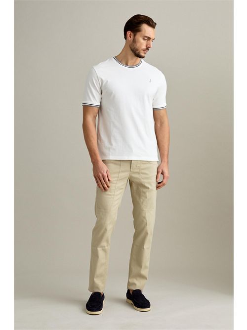 T-Shirt  Manica Corta  Piquet Bianco Lana JECKERSON | TS003U061/0011