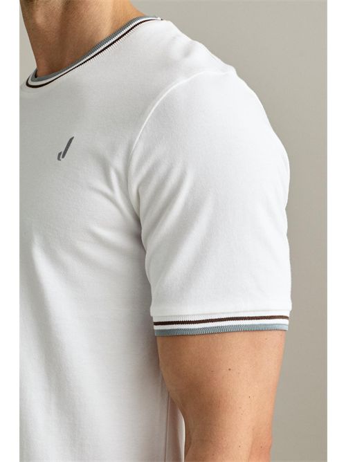 T-Shirt  Manica Corta  Piquet Bianco Lana JECKERSON | TS003U061/0011