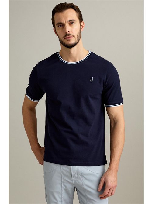 T-shirt manica corta piquet blu scuro JECKERSON | TS003U061/4002