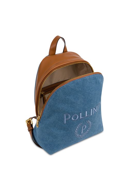 Zaino Capri In Jeans Blu/cuoio POLLINI | SC4604PP0OSH1/75A
