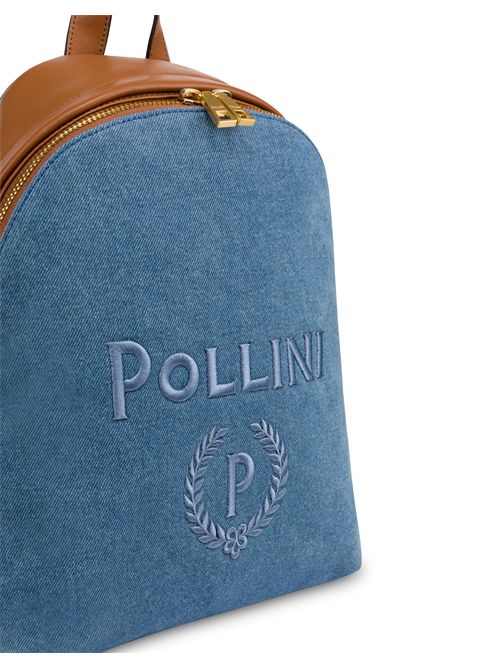 Zaino Capri In Jeans Blu/cuoio POLLINI | SC4604PP0OSH1/75A