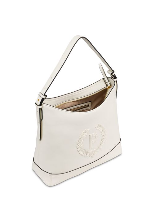 Hobo Bag Crown In Grained Pu Avorio POLLINI | SC4623PP0OSC0/110
