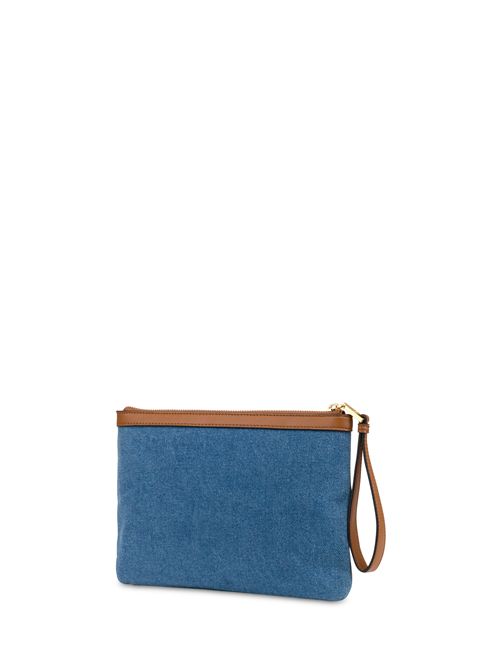 Pouch Capri In Jeans Blu/cuoio POLLINI | SC5314PP0OSH1/75A