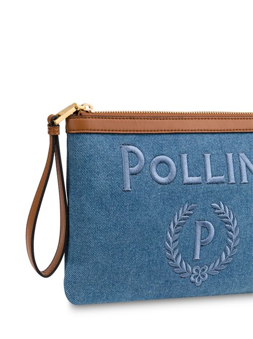Pouch Capri In Jeans Blu/cuoio POLLINI | SC5314PP0OSH1/75A